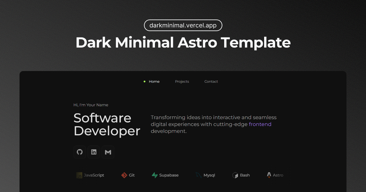 Developer Portfolio & Hub